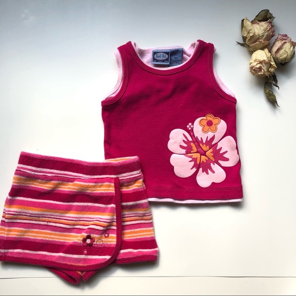 Koala Kids Tropical Flower Top and bottoms bundle - Girls 18M - Picture 3 of 16